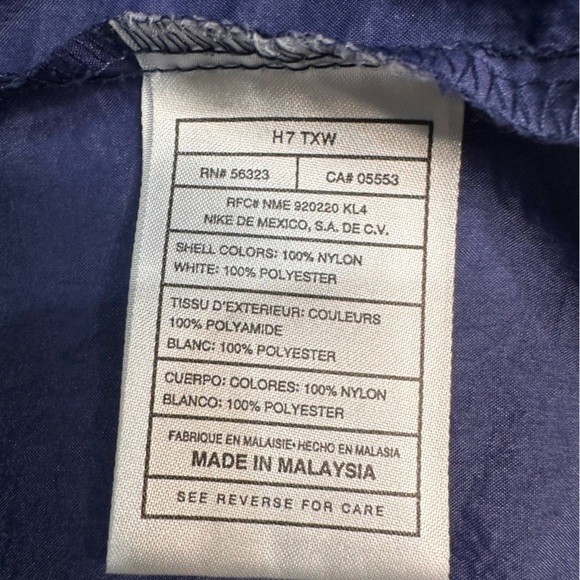 Vintage NIKE Blue Mens Jacket XL RN# 56323 CA# 05553 Windbreaker Full Zip - Picture 12 of 16